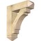 Ekena Millwork Merced Arts and Crafts Rough Sawn Bracket w/ Offset Brace, Douglas Fir, 8"W x 28"D x 32"H BKT0806X28X32MRC03RDF - alternate 1